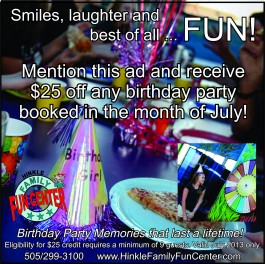 Birthday Party Special!